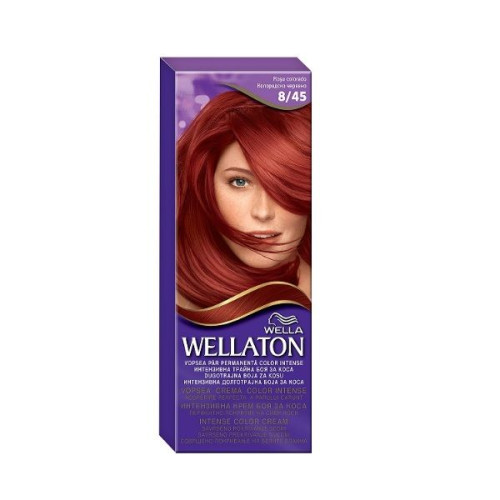 Wellaton Permanent Hair Dye for Rich Color Colorado Red 8/45