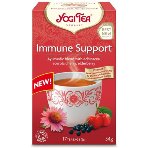 Yogi Tea Immune Support Organic Ayurvedic Tea 17 x 0.06 oz (1.8 g) Filter Bags