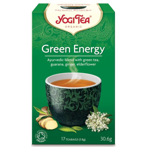 Yogi Tea Green Energy Organic Ayurvedic Tea 17 x 0.06 oz (1.8 g) Filter Bags