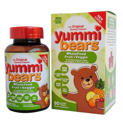 Yummi Gummies Fruit and Vegetable Mix 90 Gummies