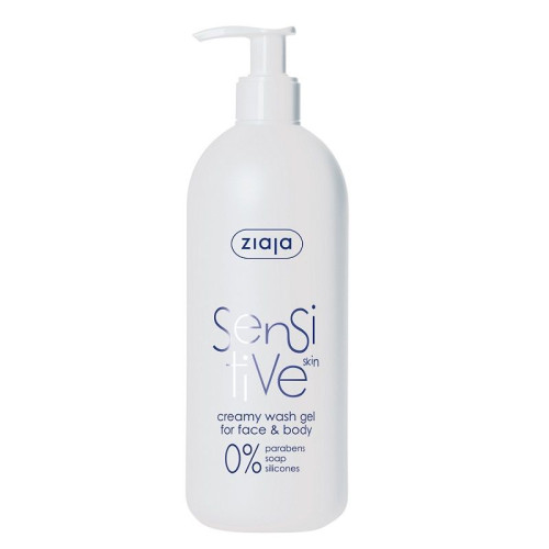 Ziaja Sensitive Skin Cleansing Gel for Sensitive Skin for Face and Body 13.53 fl oz (400 ml)