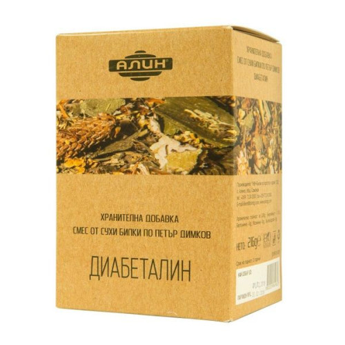 Alin Herbal Tea Mixture Diabetalin for Strong Immunity and a Healthy Pancreas 7.62 oz (216 g)