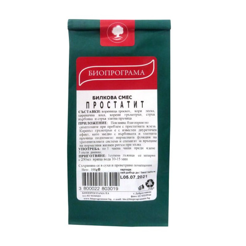Bioprogramme Herbal Blend for Urination Problems and Prostatitis 3.53 oz (100 g)