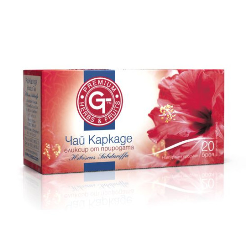 GT Herbal Tea Hibiscus Tea for High Immunity and a Healthy Body 0.05 oz (1.5 g) 20 Filter Bags