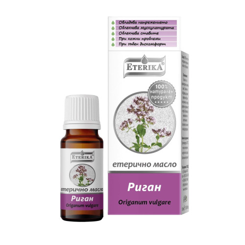 Eterika Natural Red Oregano Essential Oil for Infections and Bronchitis 0.34 fl oz (10 ml)