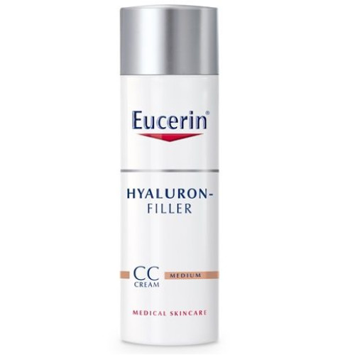 Eucerin Hyaluron Filler CC cream for the Face Specifically Designed to Combat Wrinkles Dark Shade SPF 15+ 1.69 fl oz (50 ml)