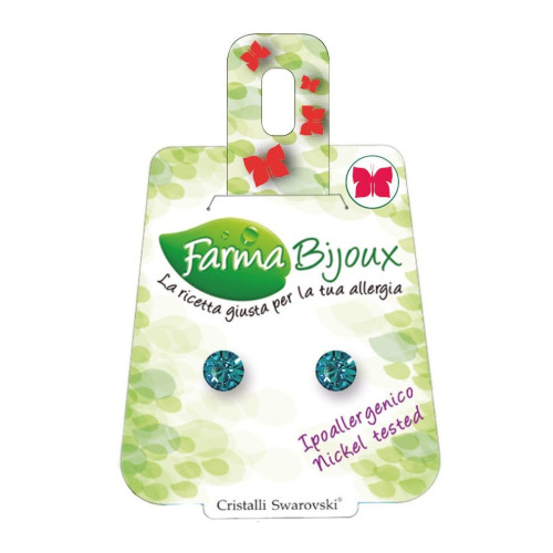 Farma Bijoux Swarovski Crystals Earrings Model Be 58C78 Cat. A 2 pcs