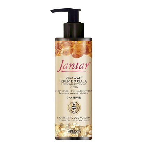 Jantar Farmona Rejuvenating Body Cream with Amber and Colloidal Gold 6.76 fl oz (200 ml)