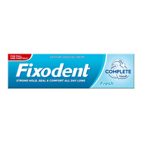 Fixodent Complete Fresh Mint Fixative Cream for Dentures with Long-Lasting Effect 1.66 oz (47 g)