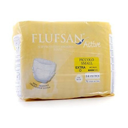 Flufsan Active Protective Underwear for Adults with Incontinence Size S Extra 14 pcs