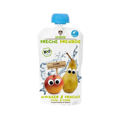 Freche Freunde Organic Fruit Snack - Apple and Pear for Children 12+ Months 6.76 fl oz (200 ml)