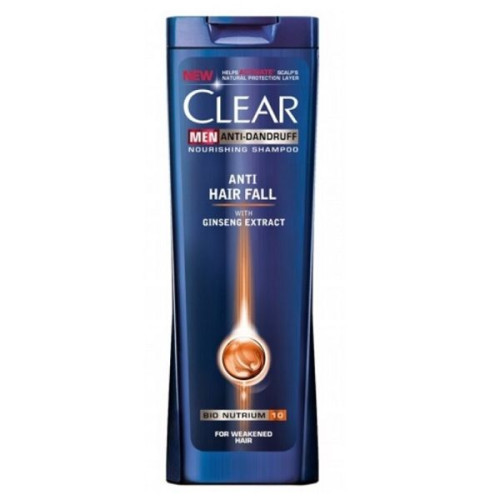Clear Men Anti Hair Fall Shampoo for Men Against Hair Loss with Ginseng Extract 13.53 fl oz (400 ml)