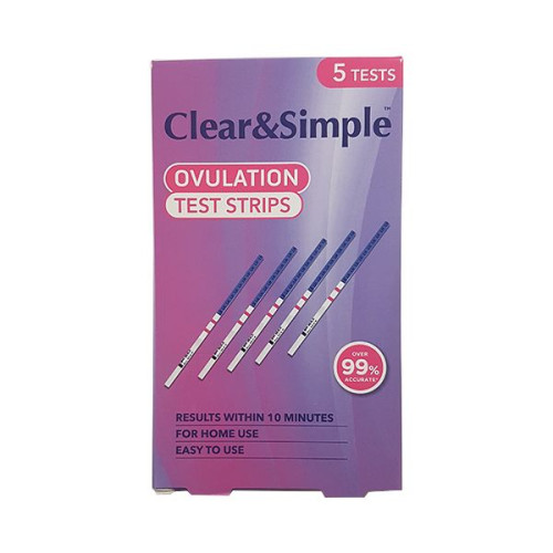 Clear and Simple Ovulation Test Strips for Ovulation Detection 5 pcs
