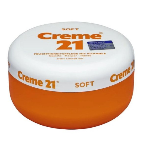 Creme 21 Soft Cream for Face Body and Hands 8.45 fl oz (250 ml)