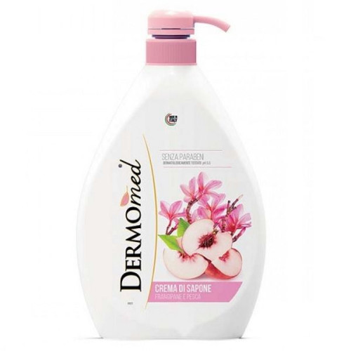 Dermomed Liquid Hand Cream Soap with Peach 33.81 fl oz (1000 ml)