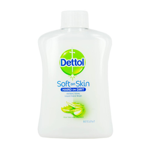 Dettol Soft on Skin Antibacterial Liquid Hand Soap with Aloe Vera and Vitamin E 8.45 fl oz (250 ml)