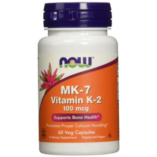 Now Foods MK-7 Vitamin K-2 for Healthy Bones and Arteries 100 mcg 60 Capsules
