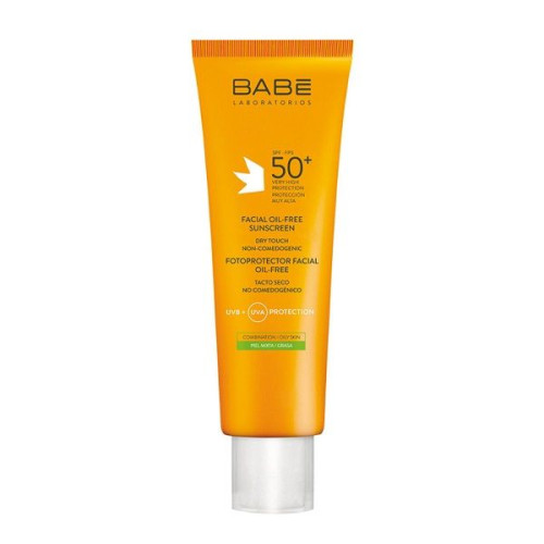 Babe Face Sunscreen Oil Free Sunscreen Cream for Normal to Combination Skin SPF 50+ Oil-Free 1.69 fl oz (50 ml)