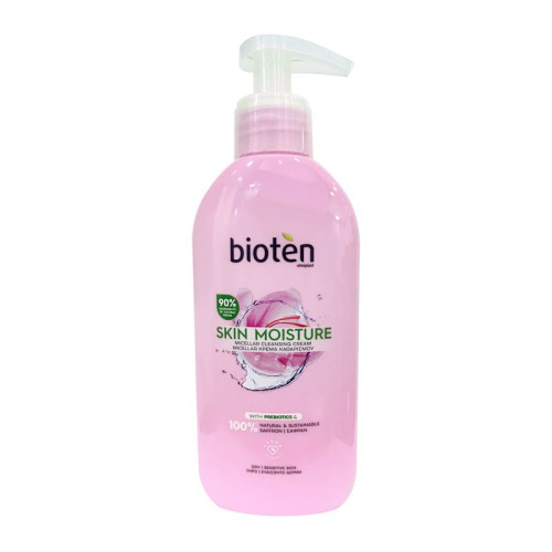 Bioten Skin Moisture Cleansing Gel Enriched with Saffron and Prebiotics for Dry and Sensitive Skin 6.76 fl oz (200 ml)