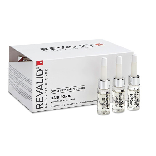 Revalid Paraben-Free Hair Tonic for Hair Loss 0.2 fl oz (6 ml) 20 Ampoules