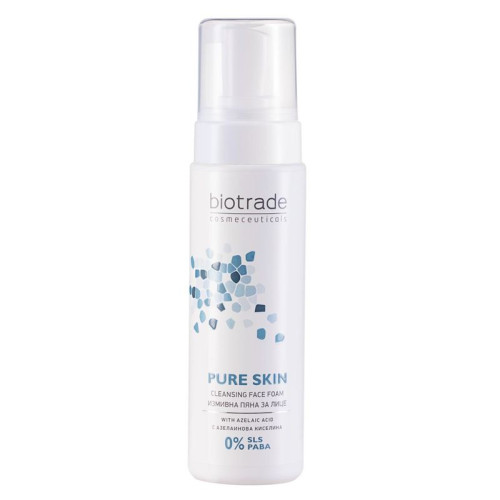 Biotrade Pure Skin Cleansing Foam Enriched with Azelaic Acid for Skin with Enlarged Pores Blackheads and Uneven Complexion 5.07 fl oz (150 ml)
