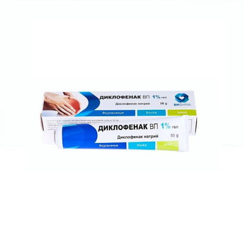 Danhson Diclofenac Vp 1% Gel for Joint Inflammation Trauma and Contusions 1.76 oz (50 g)