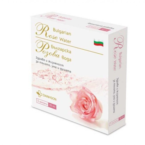 Danhson Bulgarian Rose Water for Young Skin 0.34 fl oz (10 ml) 5 Ampoules