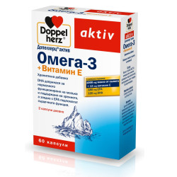 Doppelherz Active Omega-3 + Vitamin E for Memory and Concentration 60 Capsules