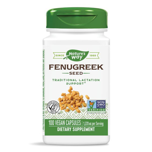Nature's Way Fenugreek Fenugreek for Stomach Discomfort and Low Libido 610 mg 100 Capsules