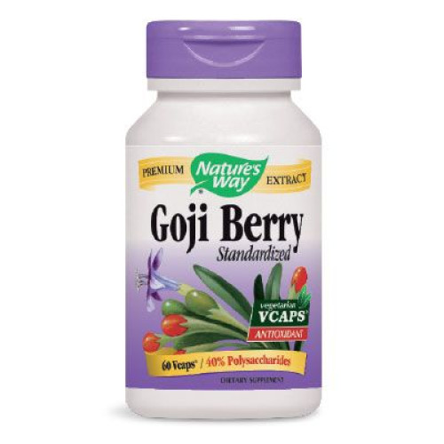 Nature's Way Goji Berry for Energy and High Immunity 500 mg 60 Capsules
