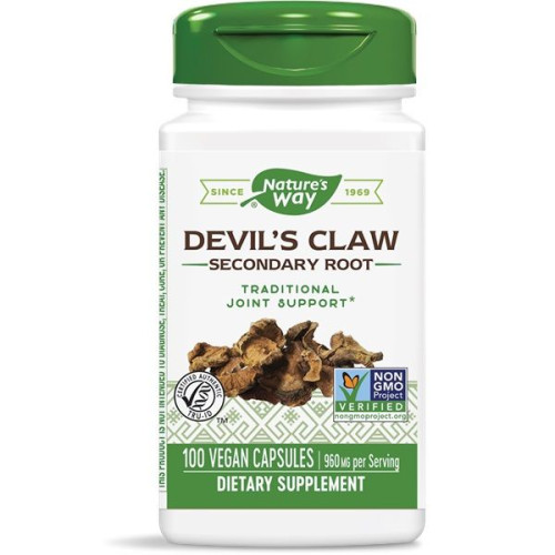 Nature's Way Devil's Claw for Healthy Joints and Bones 480 mg 100 Capsules