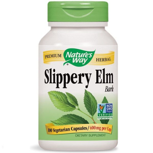Nature's Way Slippery Elm for Reflux and Colitis 400 mg 100 Vcaps