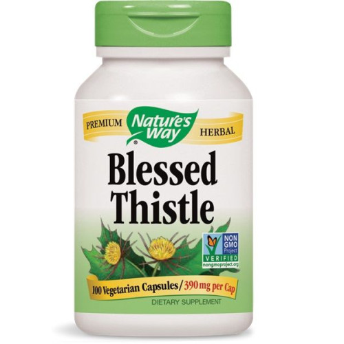 Nature's Way Blessed Thistle for Fast Metabolism and Healthy Stomach 390 mg 100 Capsules