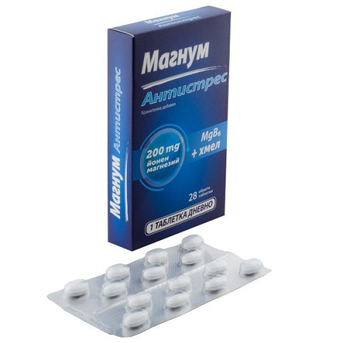 Naturprodukt Magnum Anti-stress for a Healthy Nervous System in Cases of Severe Stress and Fatigue 28 Tablets