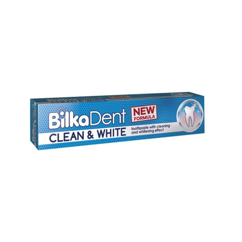 Bilka Dent Clean and White Antibacterial Toothpaste with Cleansing and Whitening Action 2.54 fl oz (75 ml)