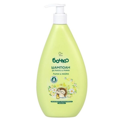 Bochko Gentle Shampoo for Hair and Body with Linden and Chamomile for Babies and Children 0+ 13.53 fl oz (400 ml)