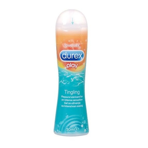 Durex Play Tingling Delay Lubricant for Long-Lasting Erections and Intimate Play 1.69 fl oz (50 ml)