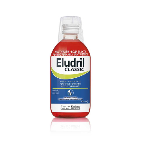 Eludril Classic Mouthwash for Oral Hygiene and Healthy Gums 16.91 fl oz (500 ml)