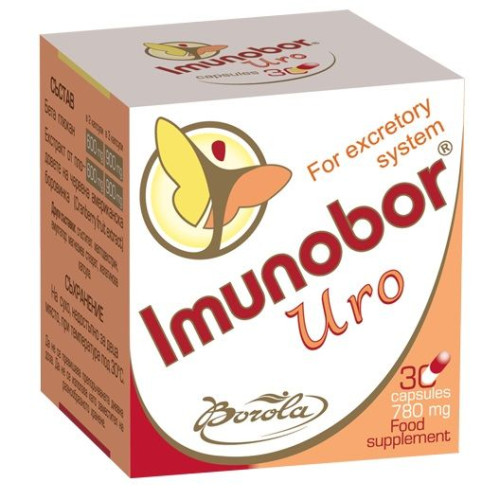 Borola Immunobor Uro for Pain When Urinating with Cranberry 30 Capsules