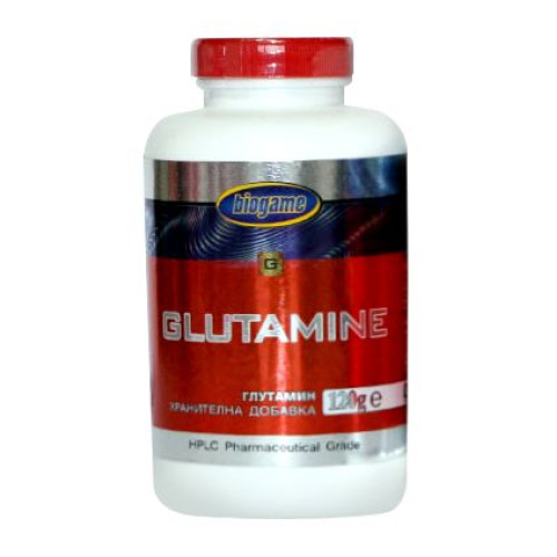 Biogame Glutamine Powder for Muscle Recovery and Growth During Heavy Physical Workouts 4.23 oz (120 g)