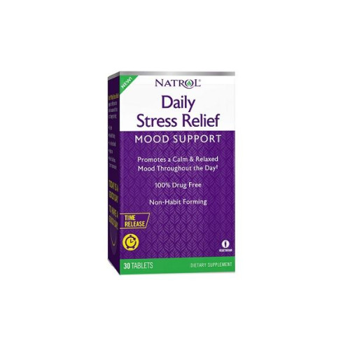 Natrol Daily Stress Relief for Reducing Unpleasant Stress 30 Tablets