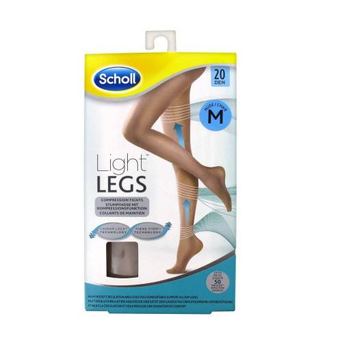 Scholl Light Legs Relief Tights for Swollen and Tired Legs 20 Den Nude M