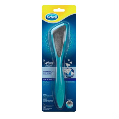 Scholl Velvet Smooth Abrasive Double-Sided File with Diamond Crystals for Rough Skin 1 pc