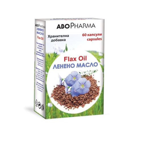 Abopharma Flaxseed Oil for Cholesterol Balance 1000 mg 60 Capsules
