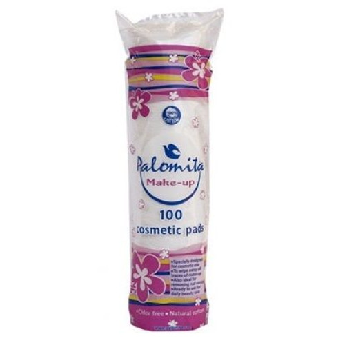 Palomita Make-Up Natural Cotton Makeup Remover Pads for Sensitive Skin 100 pcs
