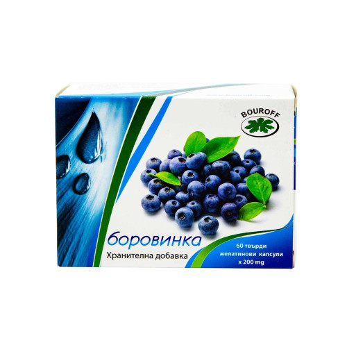 Bouroff Blueberry for Healthy Heart Vision and Stomach 200 mg 60 Capsules