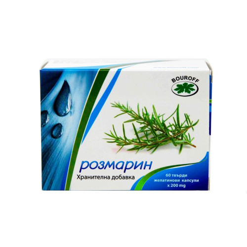 Bouroff Rosemary for High Cholesterol and Urinary Tract Health 60 Capsules