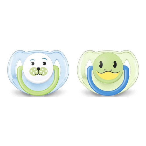 Philips Avent Soft Silicone Pacifiers for Children 6-18 Months with Animals 2 pcs