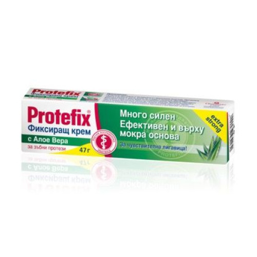 Protefix Fixing Cream with Complex Action for Dentures with Aloe Vera for Sensitive Mucosa 1.66 oz (47 g)