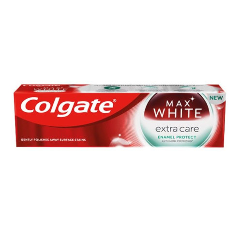 Colgate Max White Extra Care Enamel Protect Whitening Toothpaste with Strengthening Effect 2.54 fl oz (75 ml)